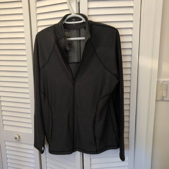 Zella Jackets & Coats Z By Zella Women Full Front Zip Gray And